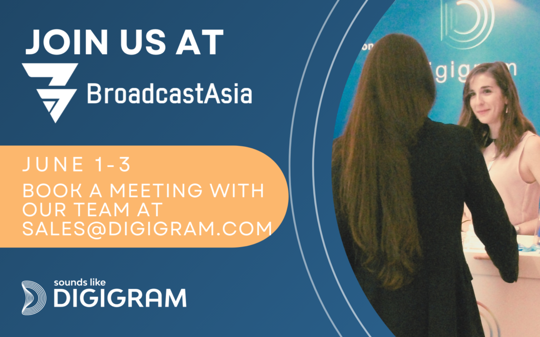 Our Asian team looks forward to welcoming you at Broadcast Asia