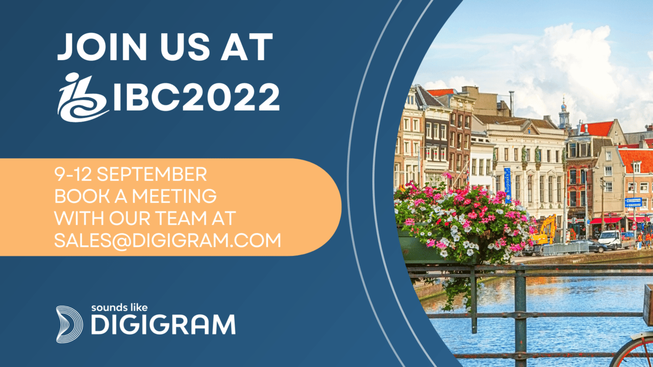 BOOK A MEETING WITH DIGIGRAM AT IBC2022 - Digigram